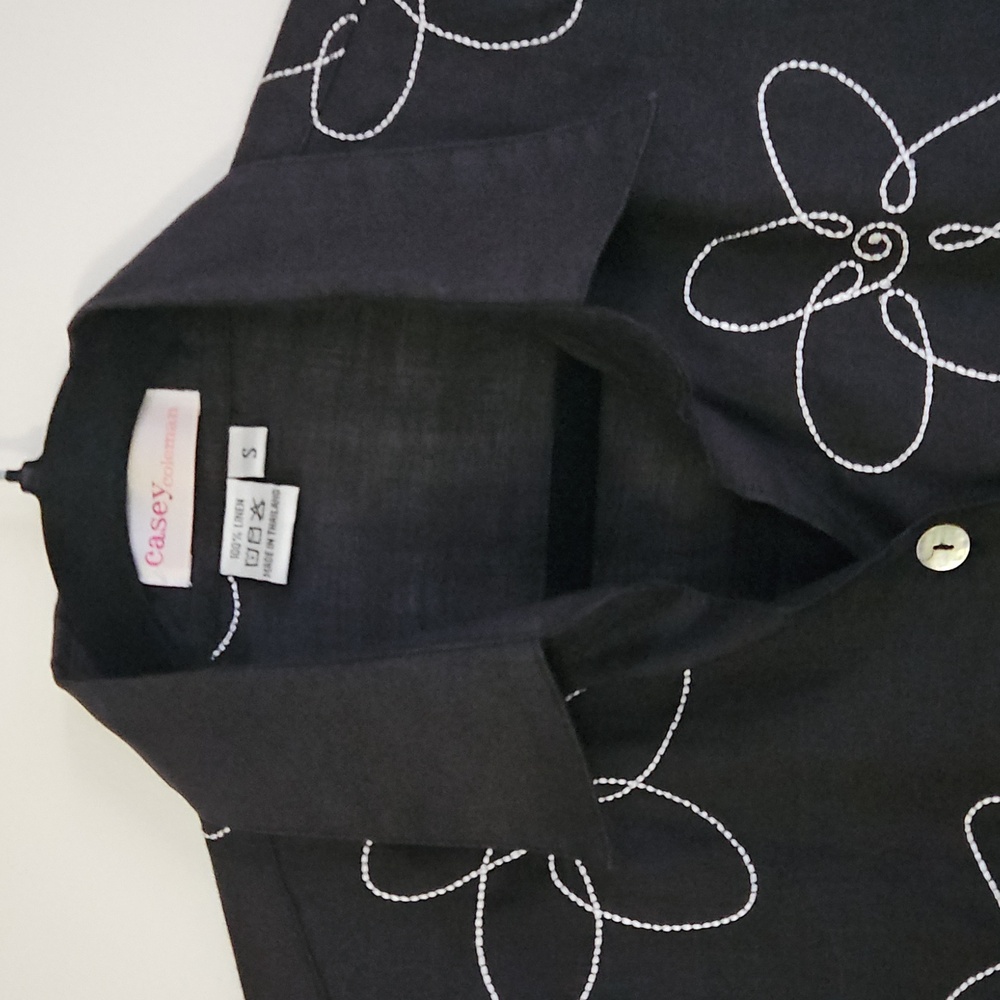Casey Coleman Linen Top Size S - Picture 5 of 12